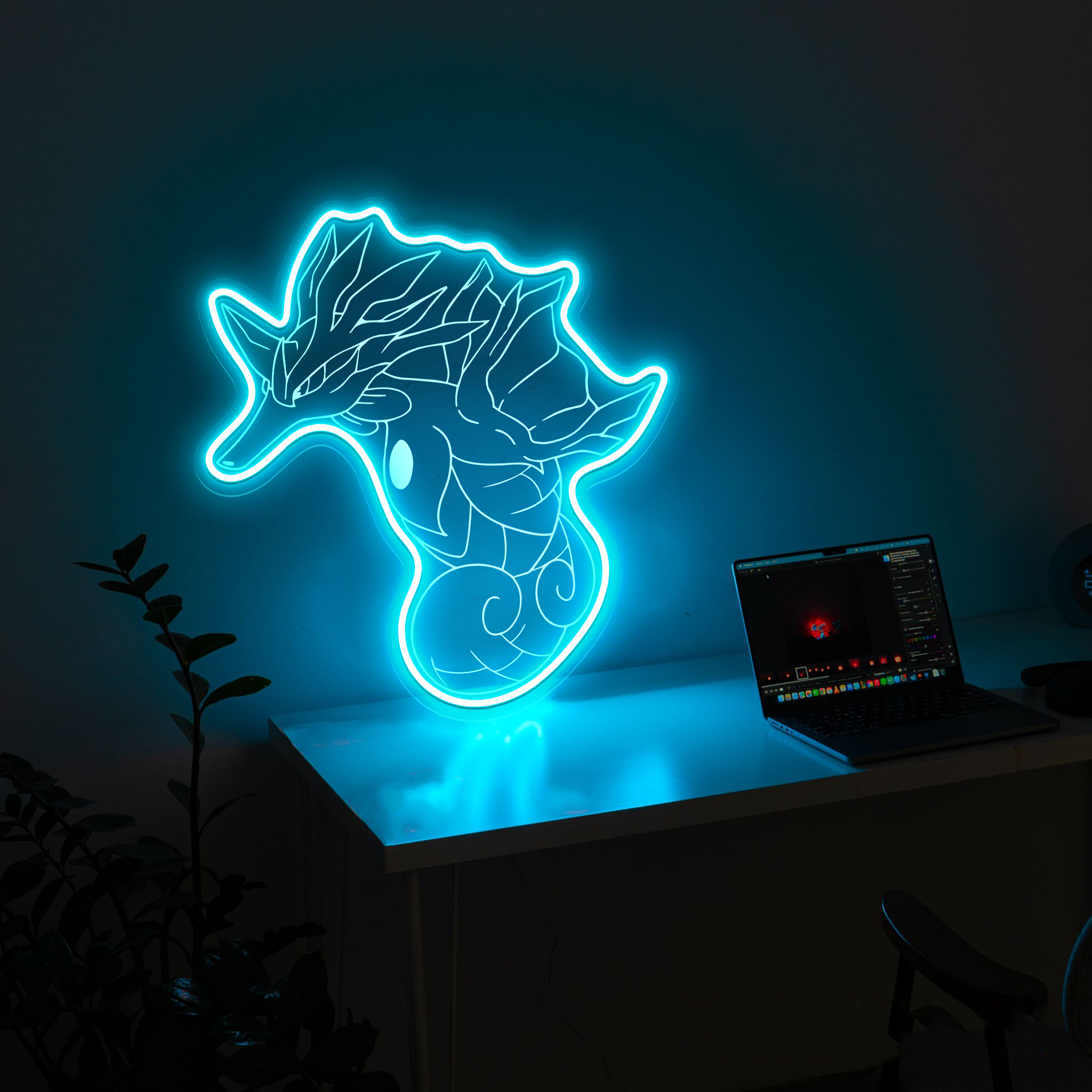 Mega Kingdra Pokemon Laser Signs