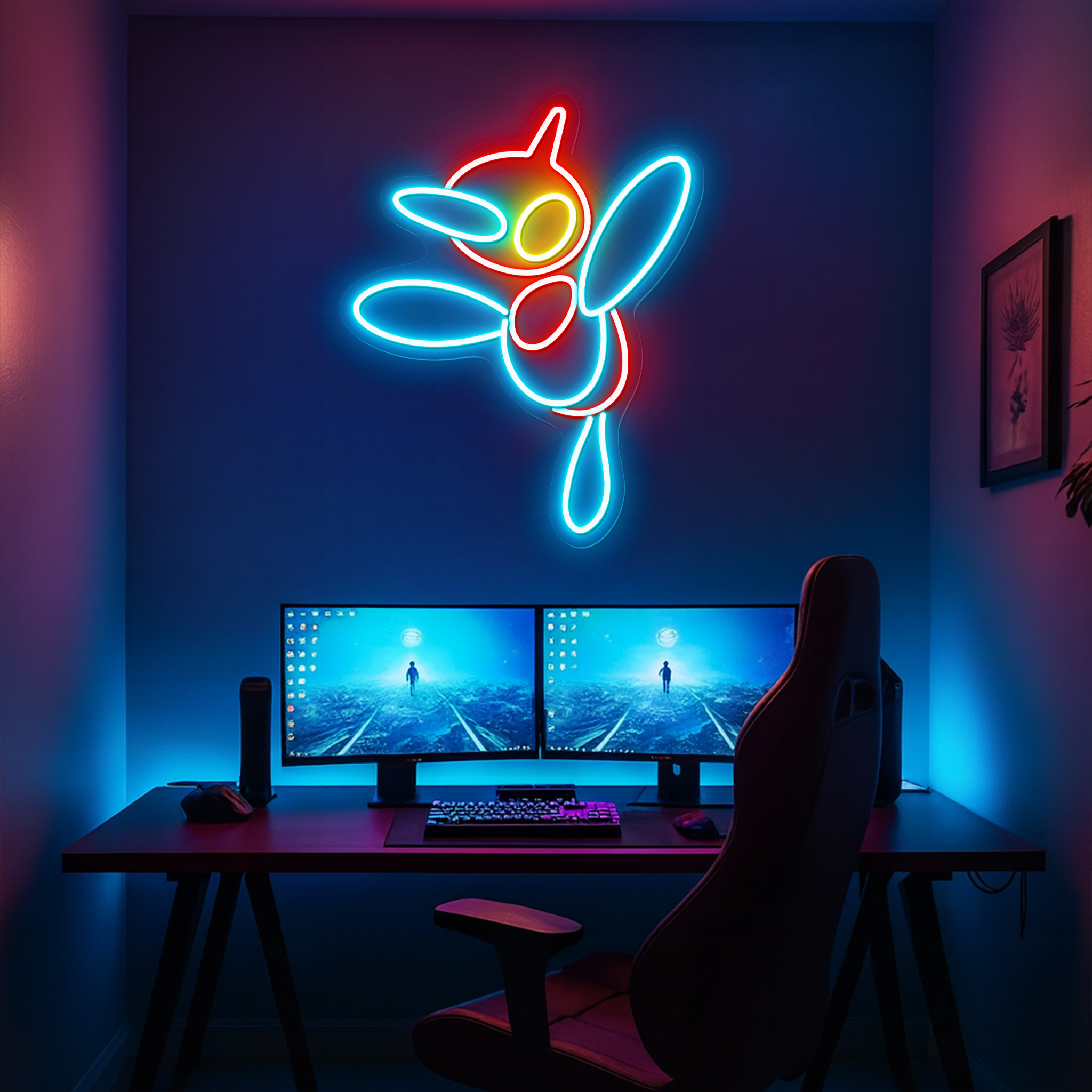 Pokemon Porygon2 Neon Signs