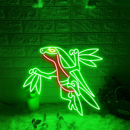 Grovyle Pokemon Neon Sign