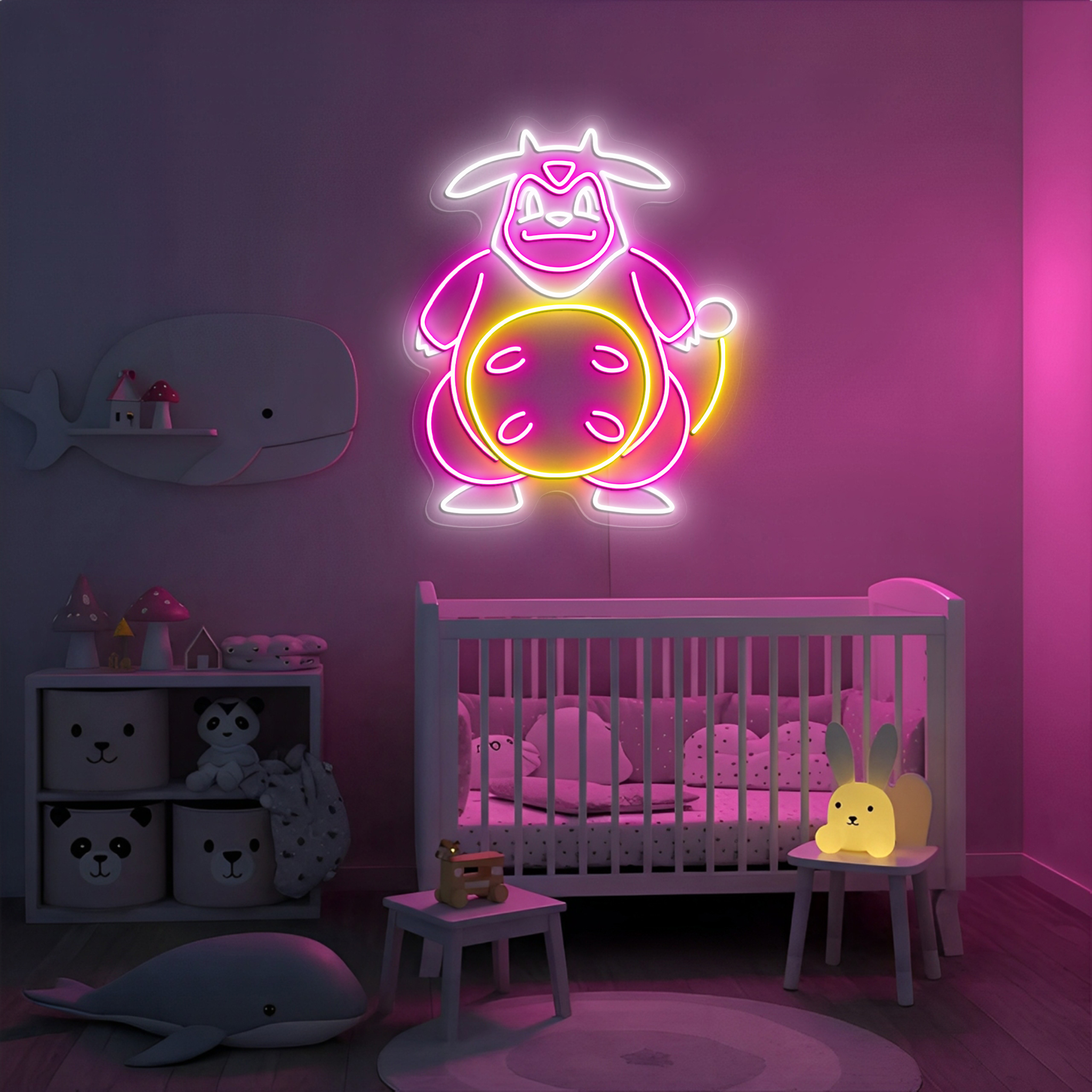 Miltank Pokemon Neon Signs