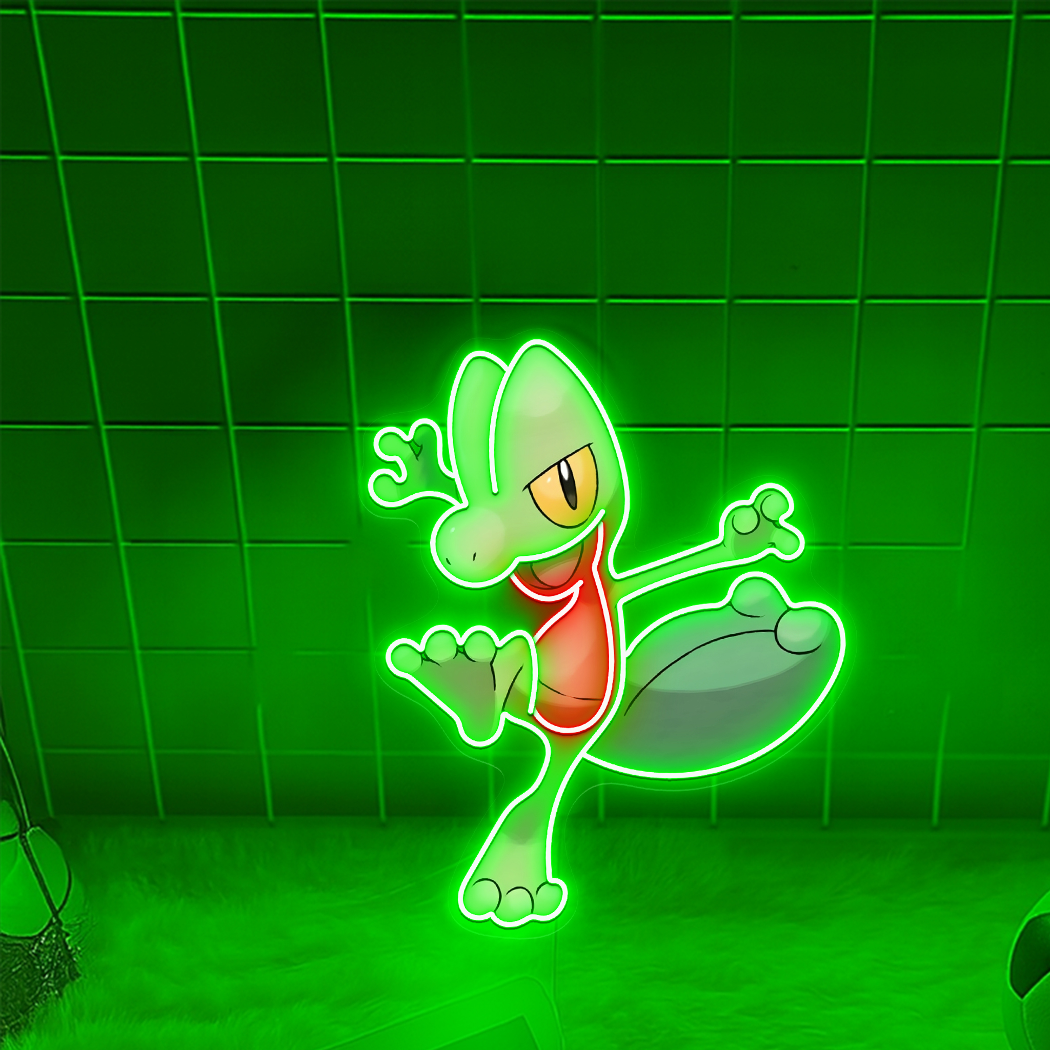 Treecko Pokemon UV Sign