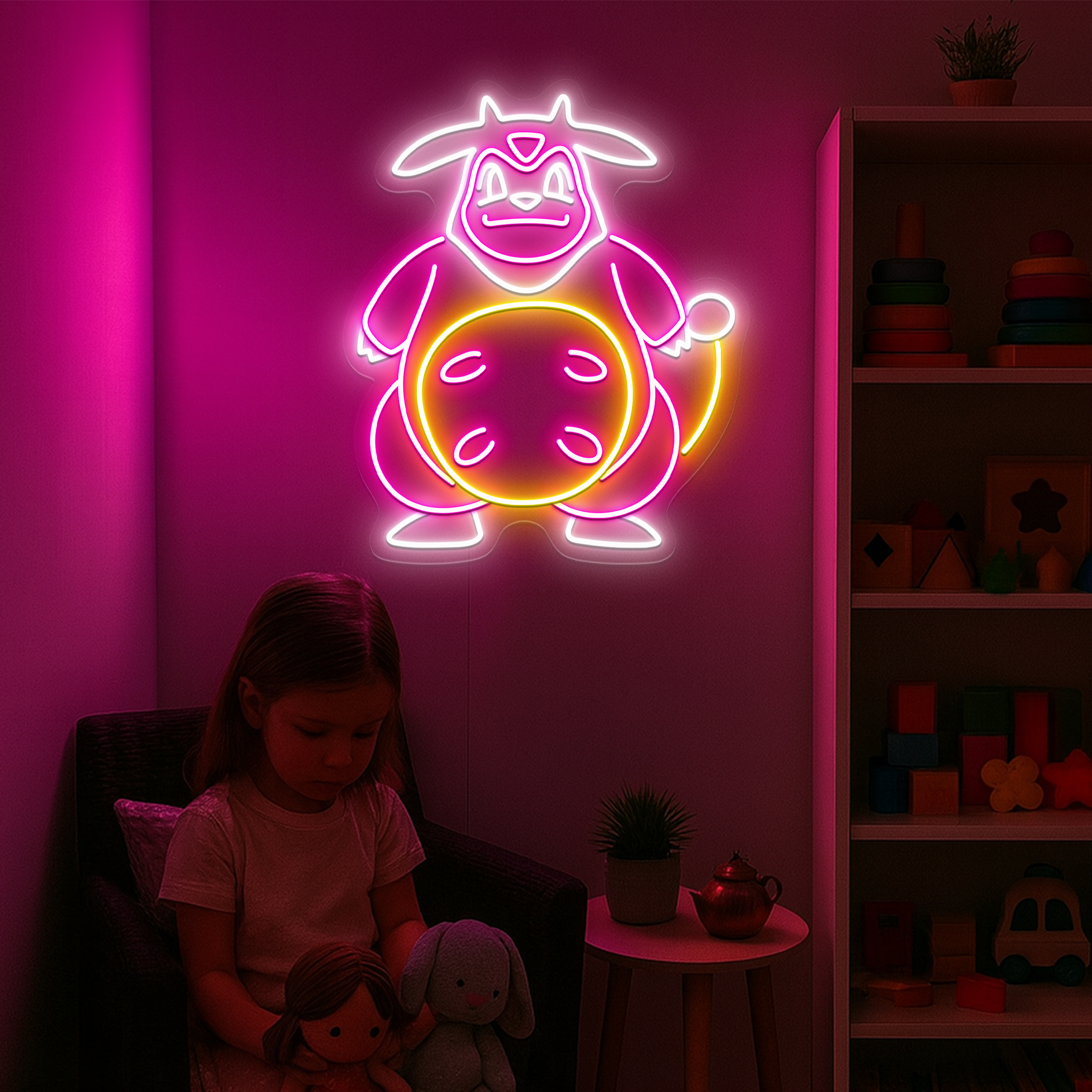 Miltank Pokemon Neon Signs