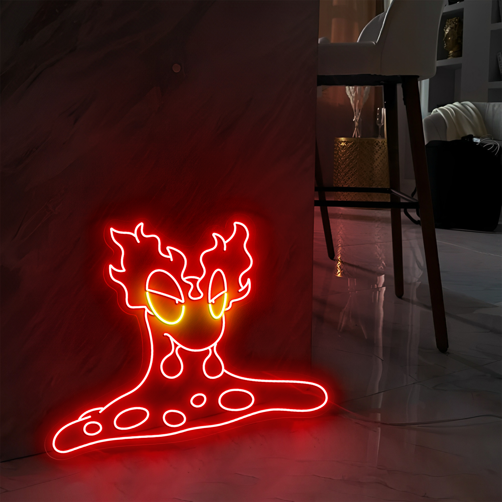 Pokemon Slugma Neon Sign