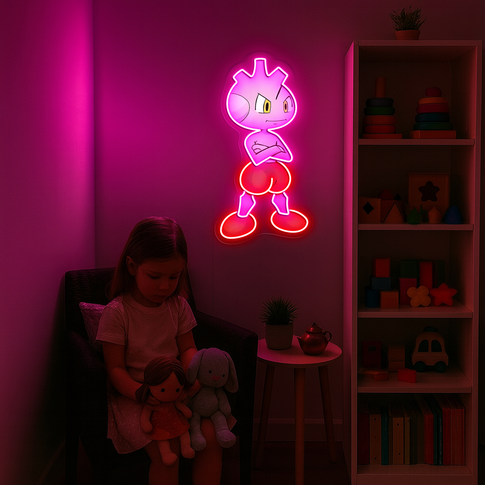 Tyrogue Pokemon UV Sign