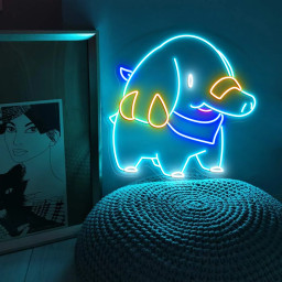 Pokemon Phanpy Neon Sign