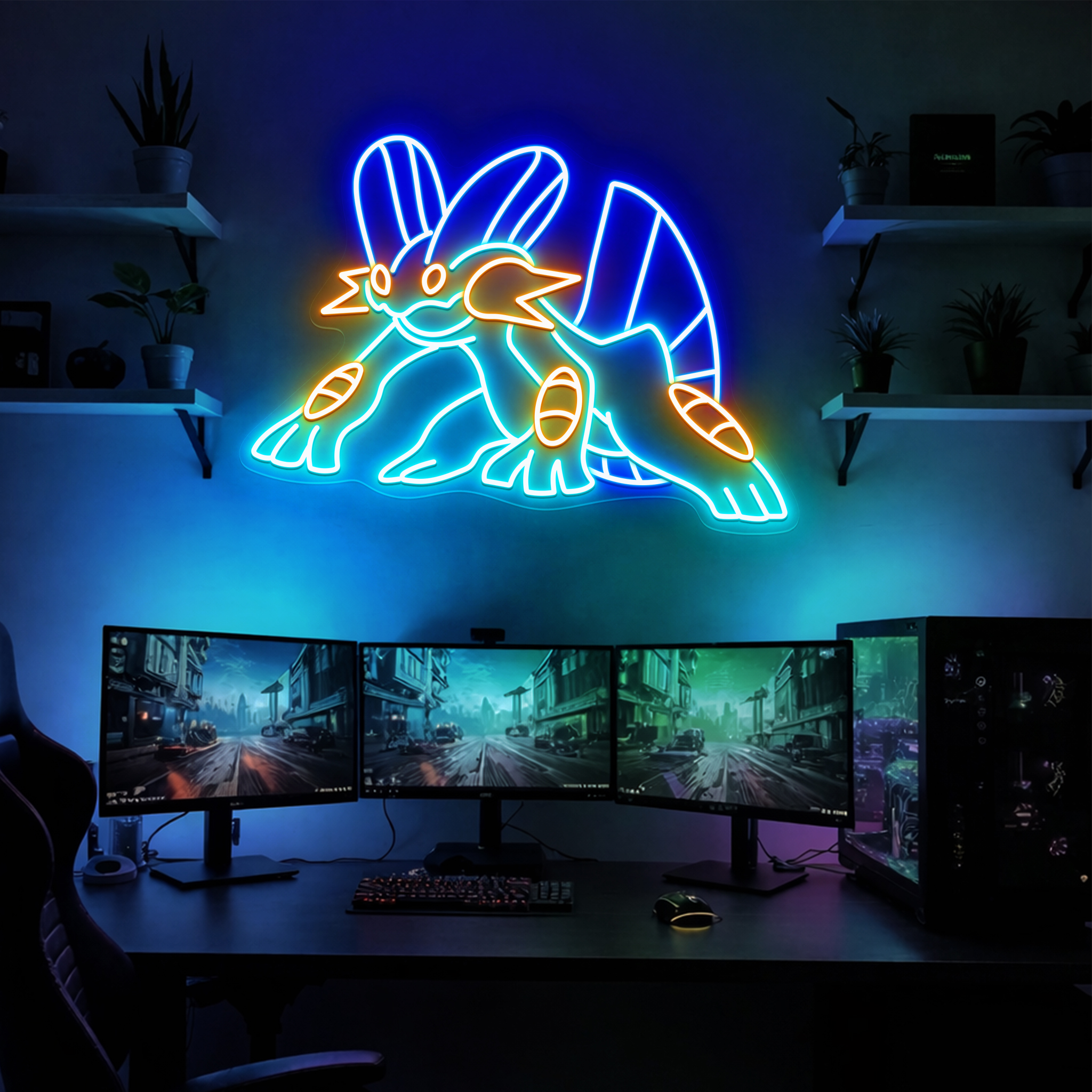 Pokemon Swampert Neon Signs