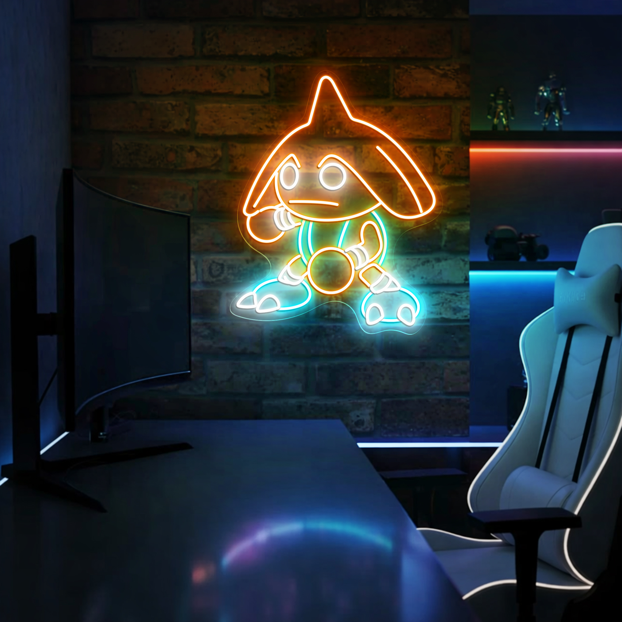 Hitmontop Pokemon Neon Sign