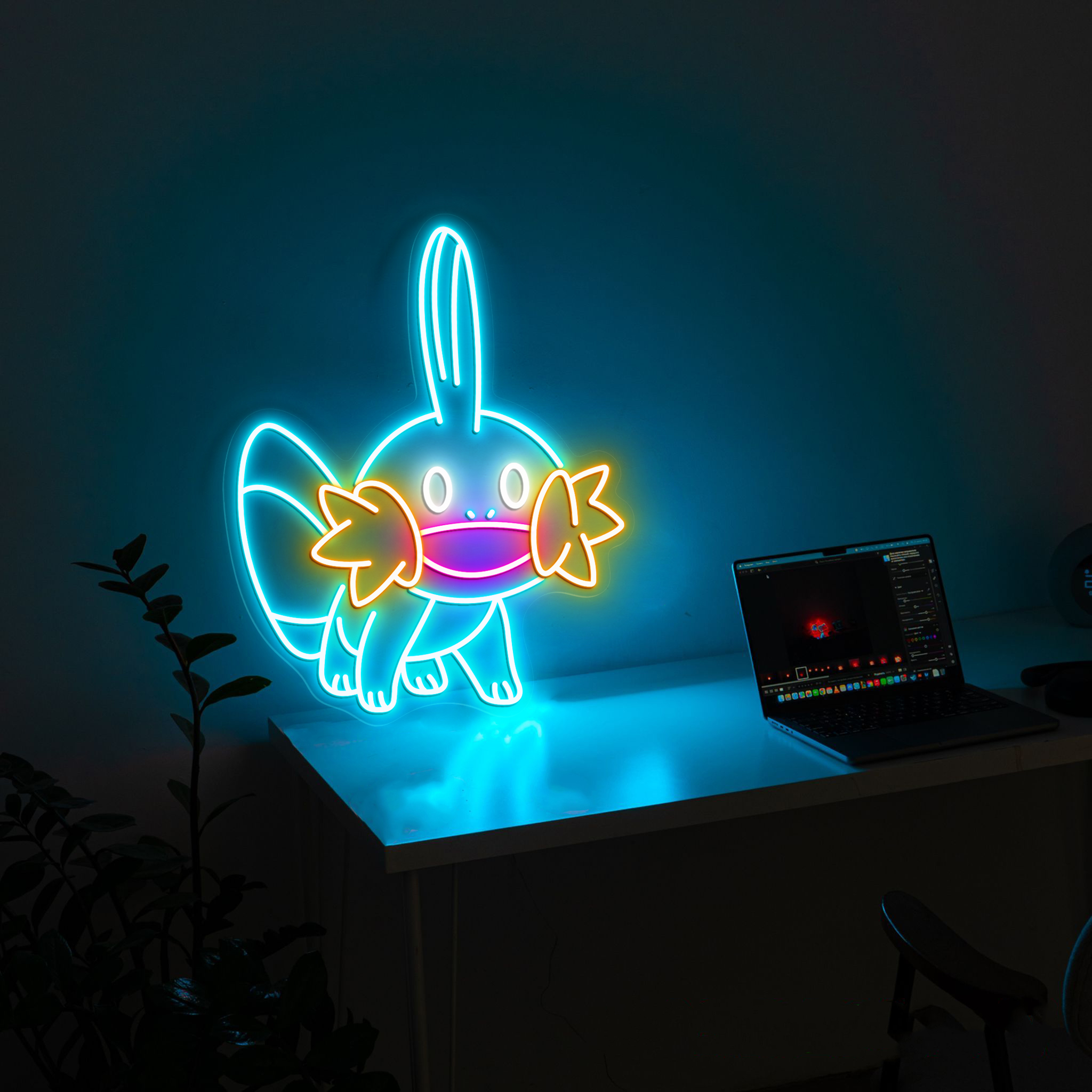 Pokemon Mudkip Neon Signs