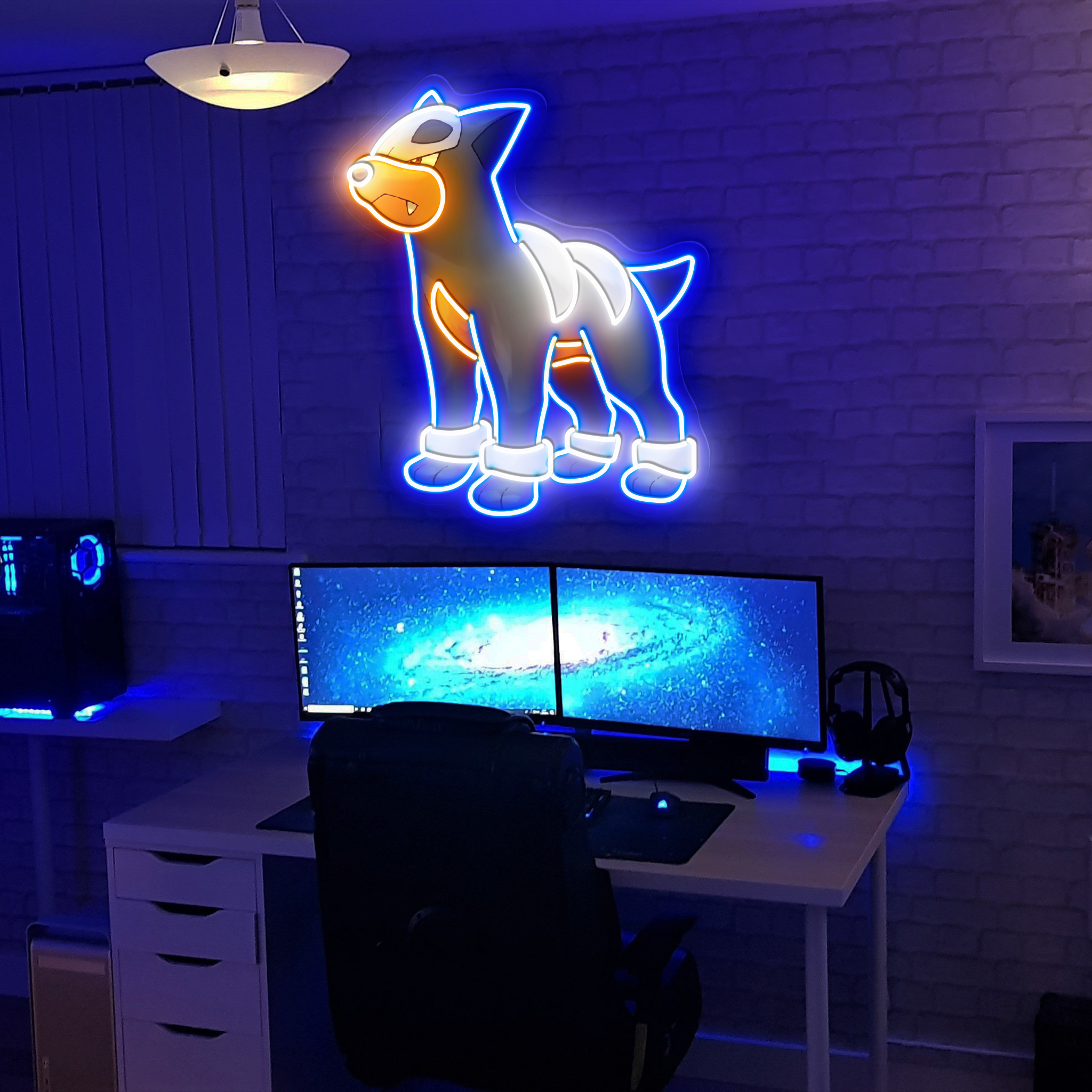 Pokemon Houndour UV Sign