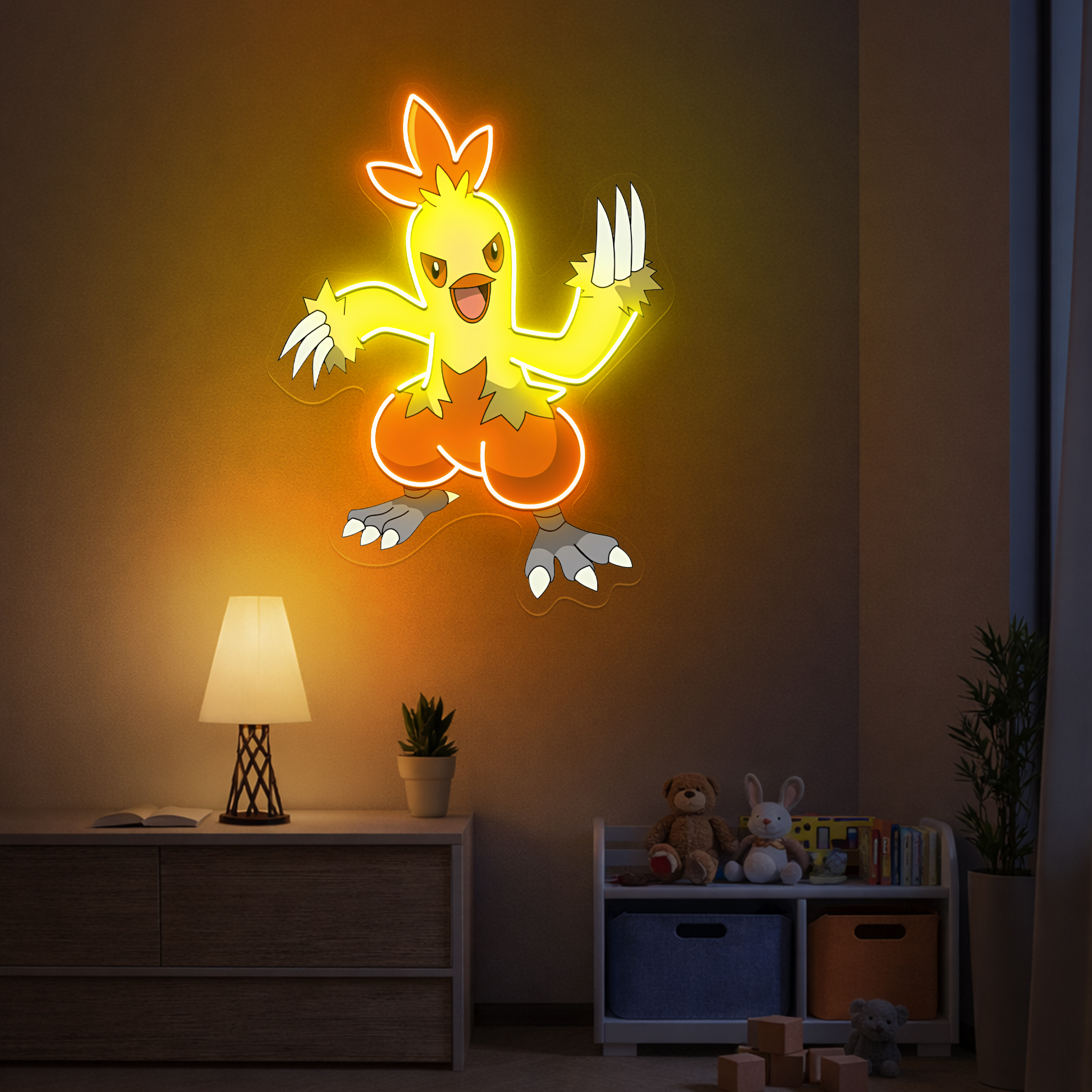 Combusken Pokemon UV Signs
