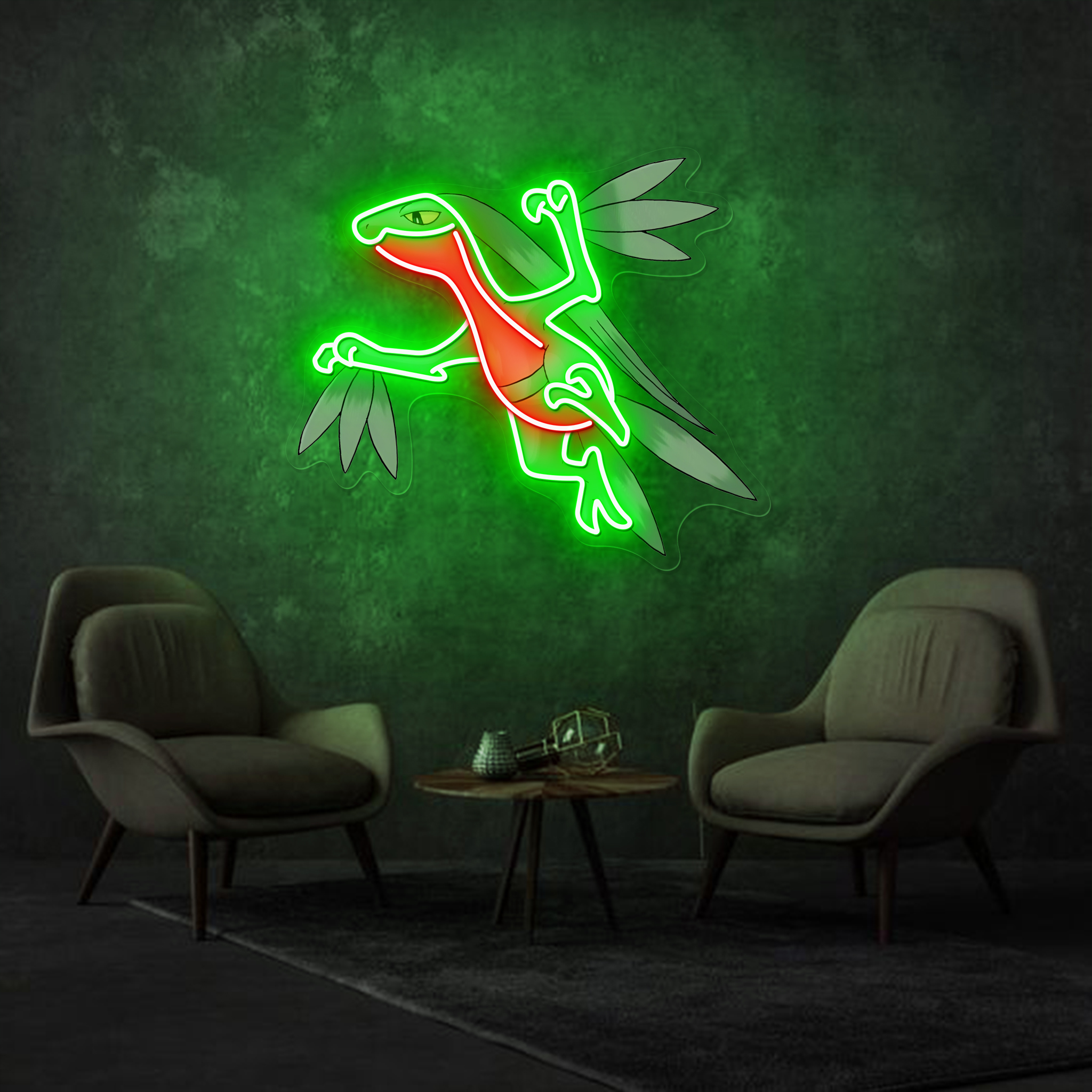 Grovyle Pokemon UV Sign