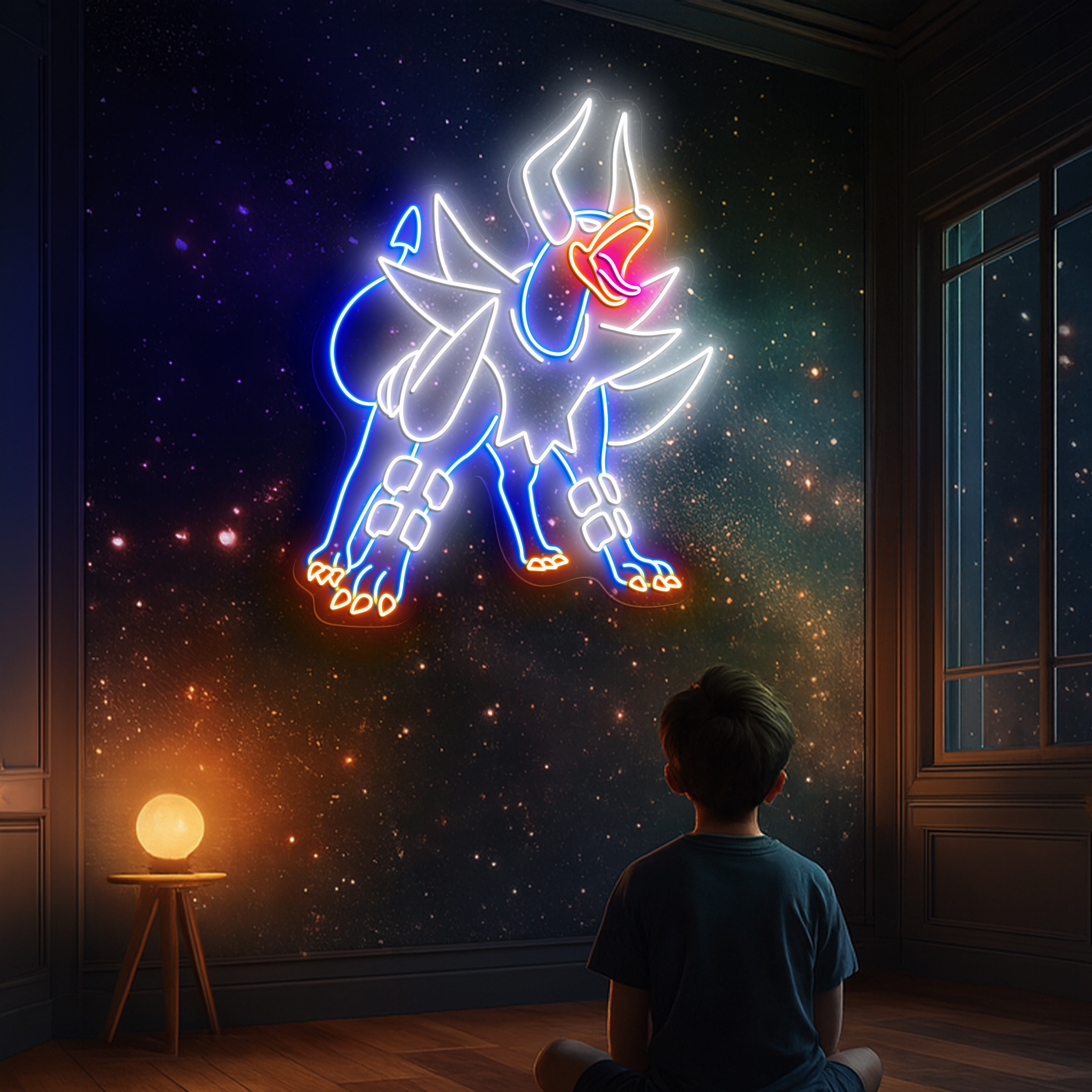 Pokemon Mega Houndoom Neon Sign
