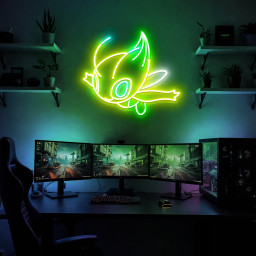 Pokemon Celebi Neon Signs