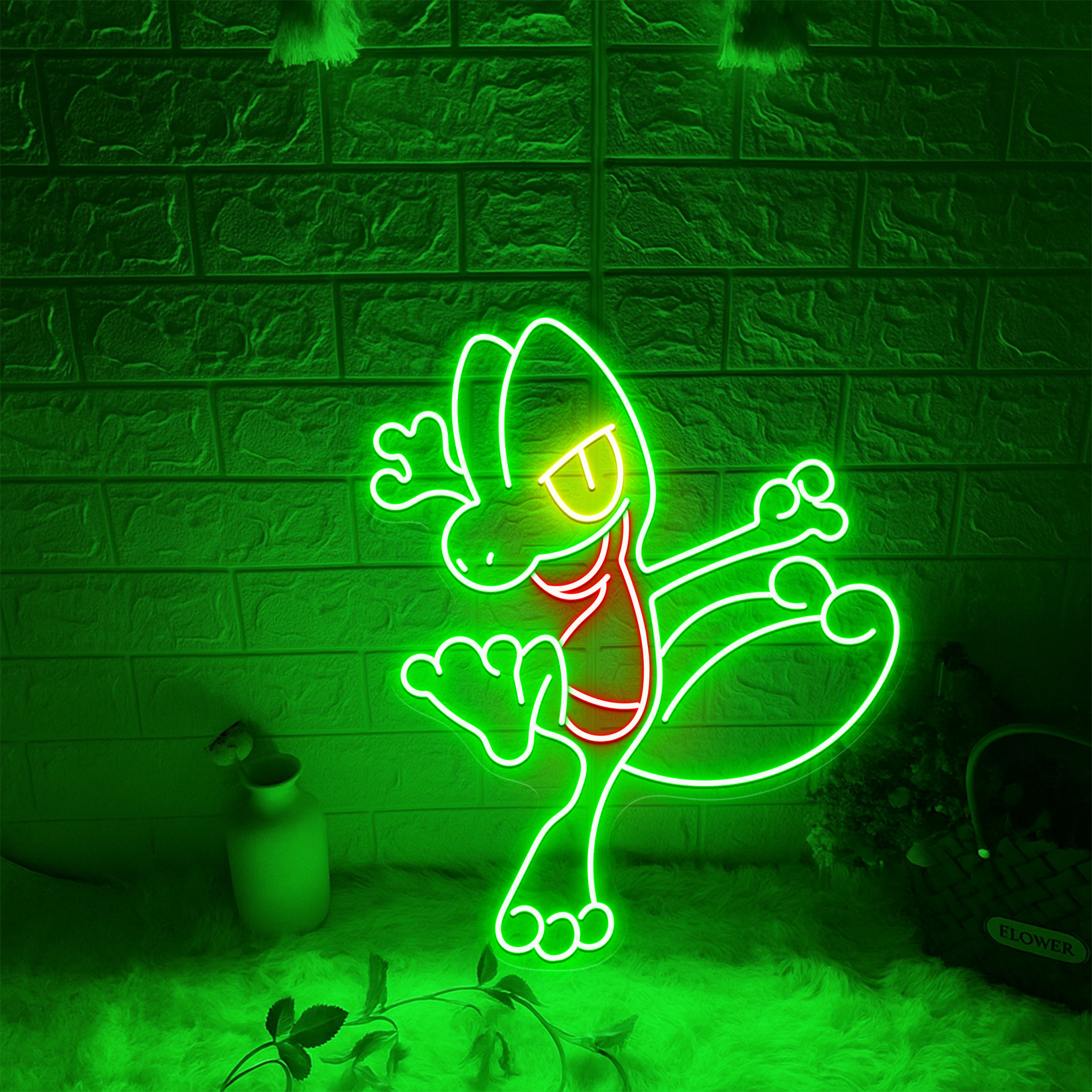 Treecko Pokemon Neon Sign