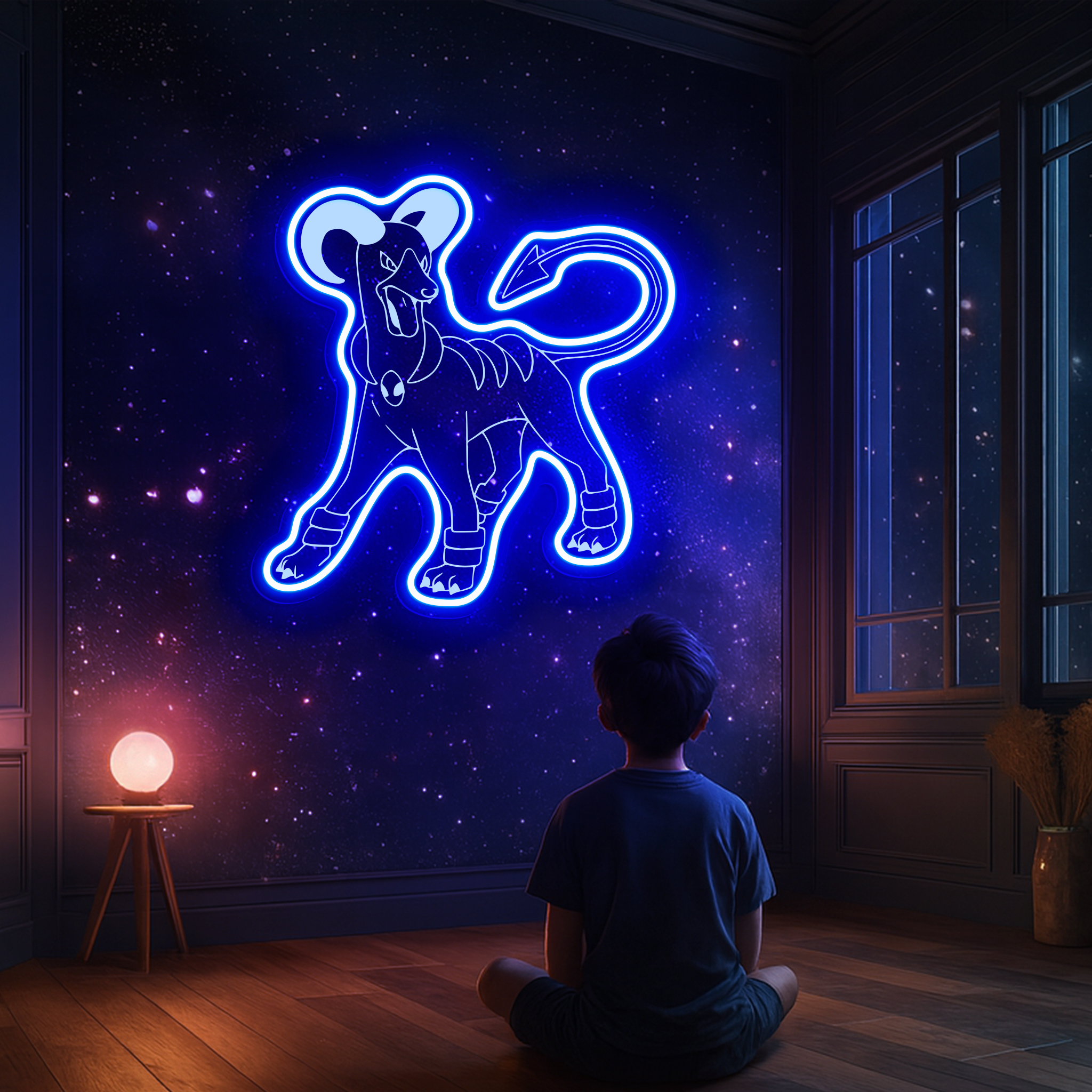 Houndoom Pokemon Laser Sign