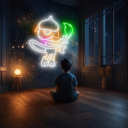 Pokemon Smeargle Neon Sign