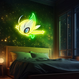 Pokemon Celebi UV Signs