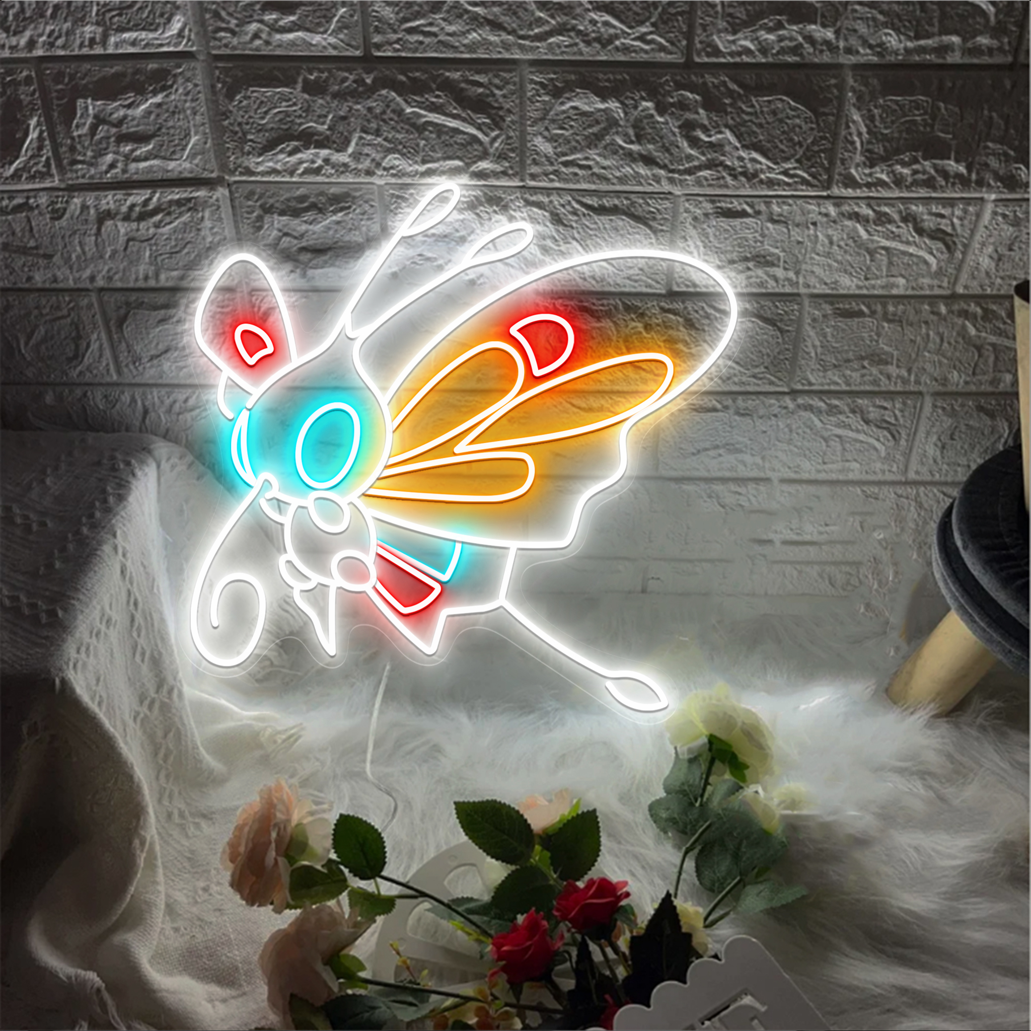 Beautifly Pokemon Neon Sign