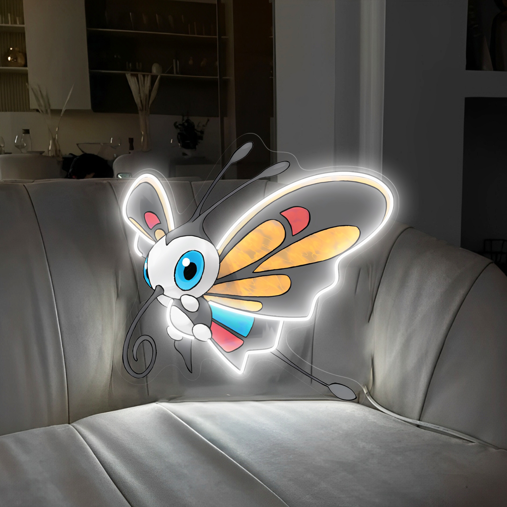 Beautifly Pokemon UV Sign