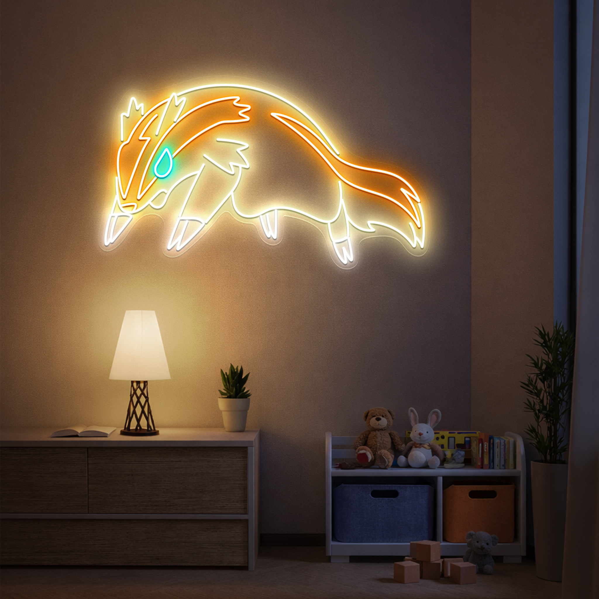 Pokemon Linoone Neon Sign