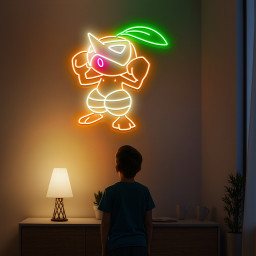 Nuzleaf Pokemon Neon Sign
