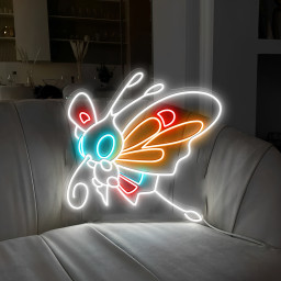 Beautifly Pokemon Neon Sign