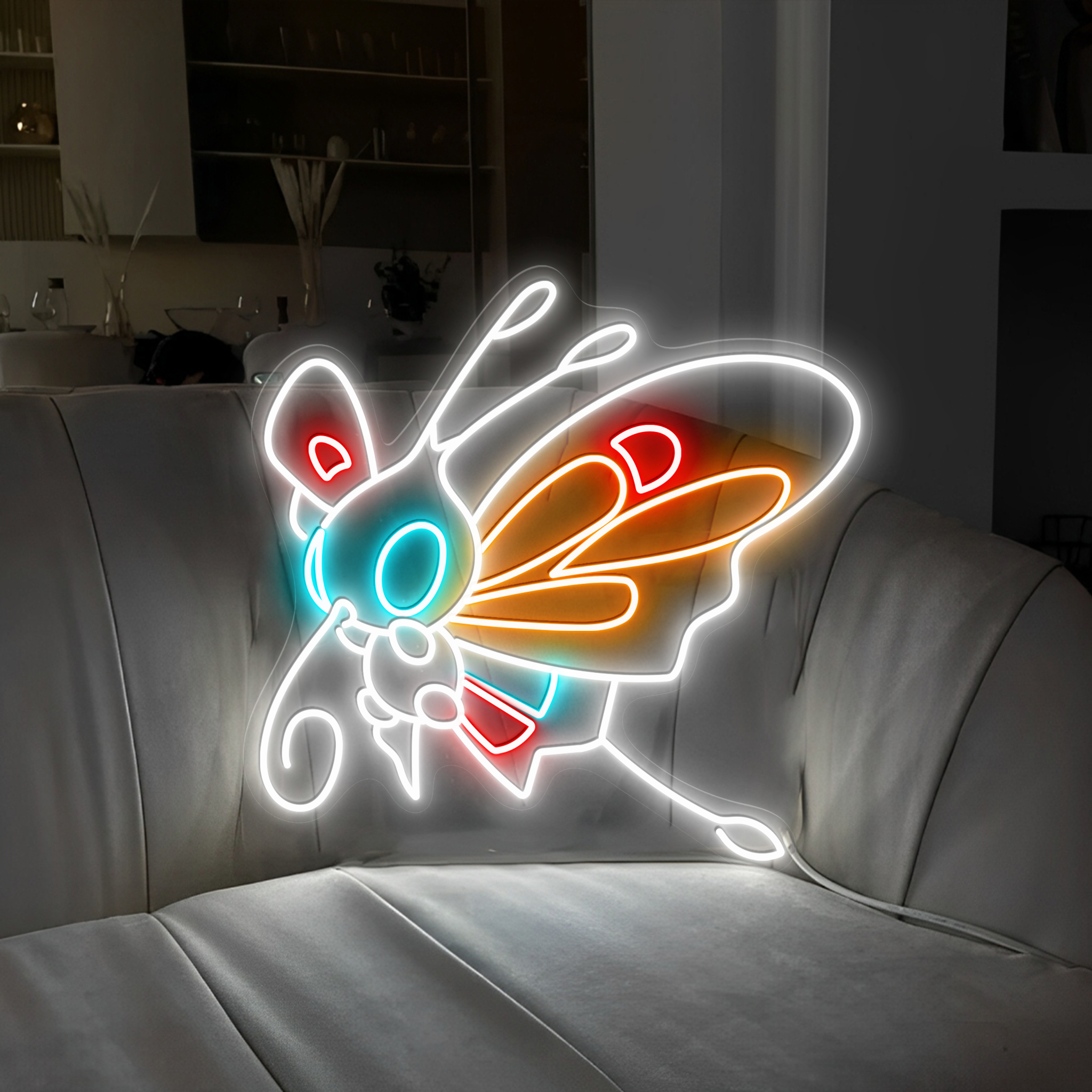 Beautifly Pokemon Neon Sign