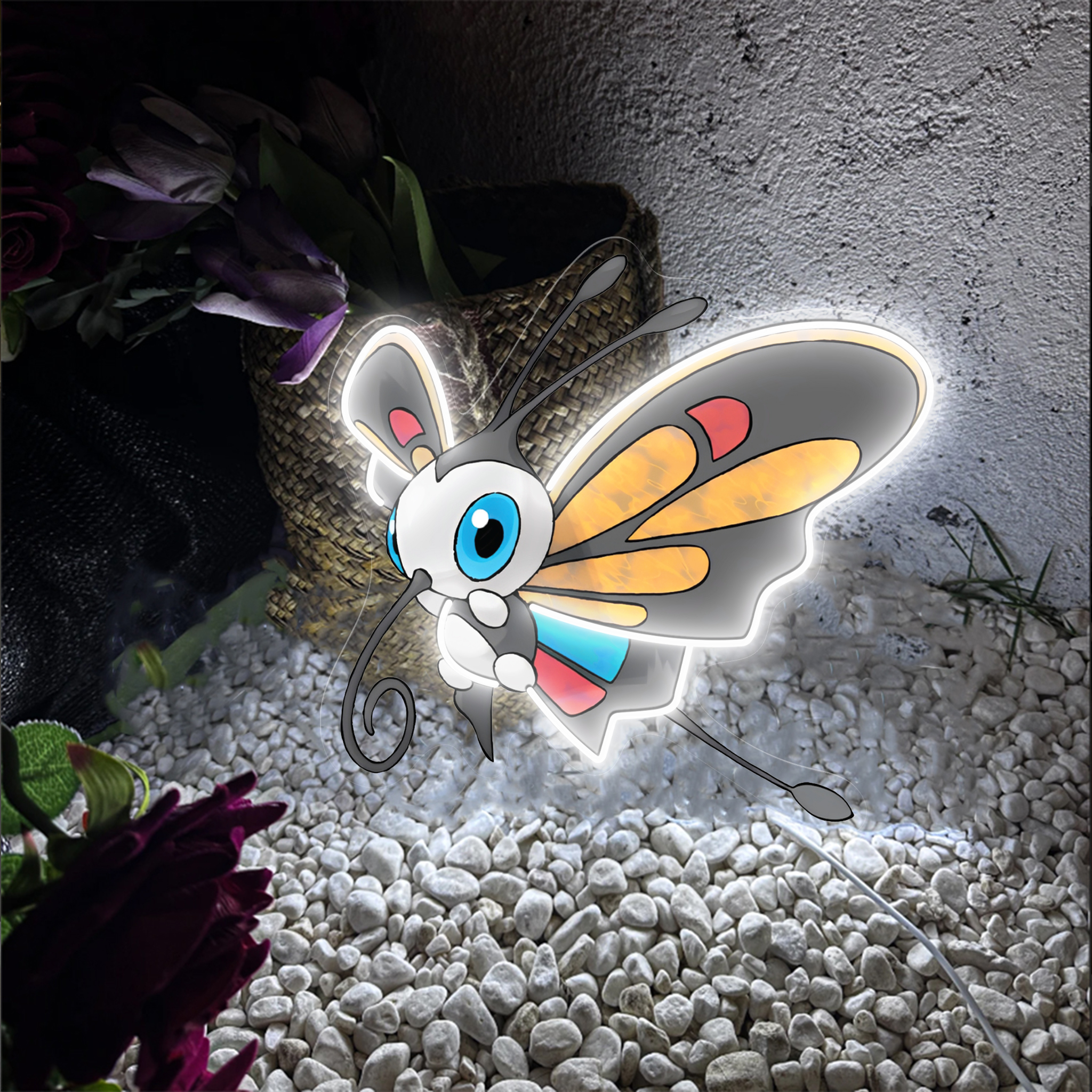 Beautifly Pokemon UV Sign