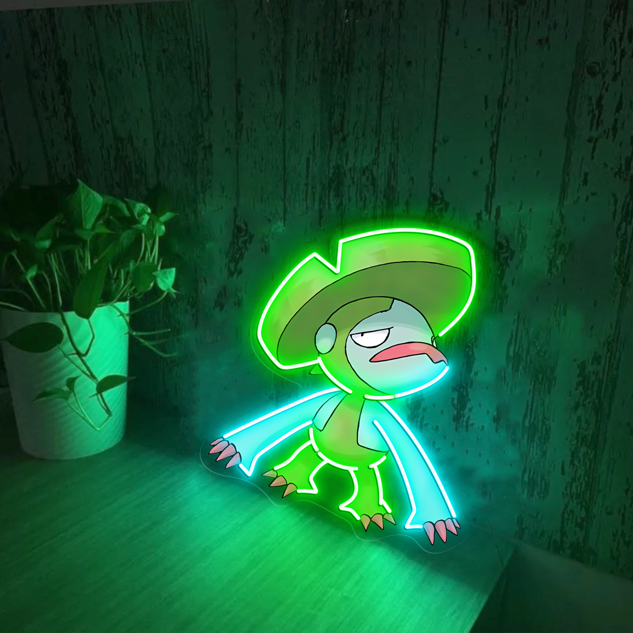 Lombre Pokemon UV Sign