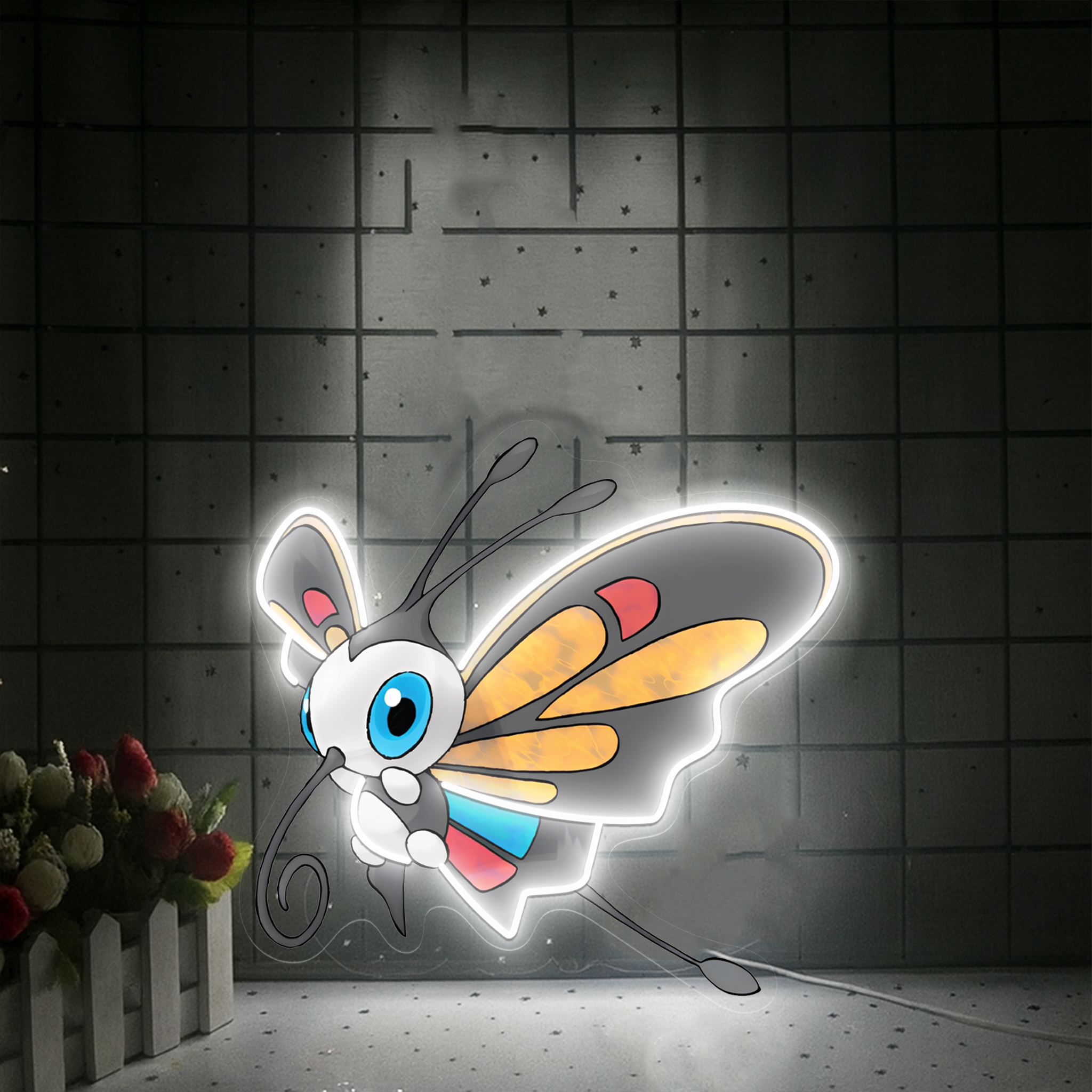 Beautifly Pokemon UV Sign