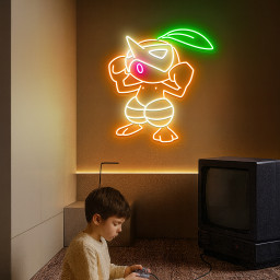 Nuzleaf Pokemon Neon Sign