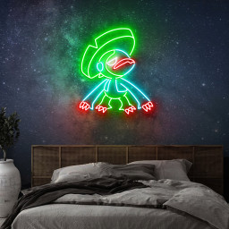 Lombre Pokemon Neon Sign