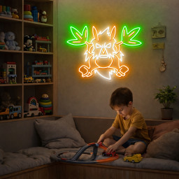 Pokemon Shiftry Neon Signs