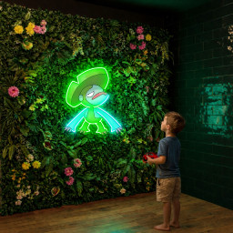 Lombre Pokemon UV Sign