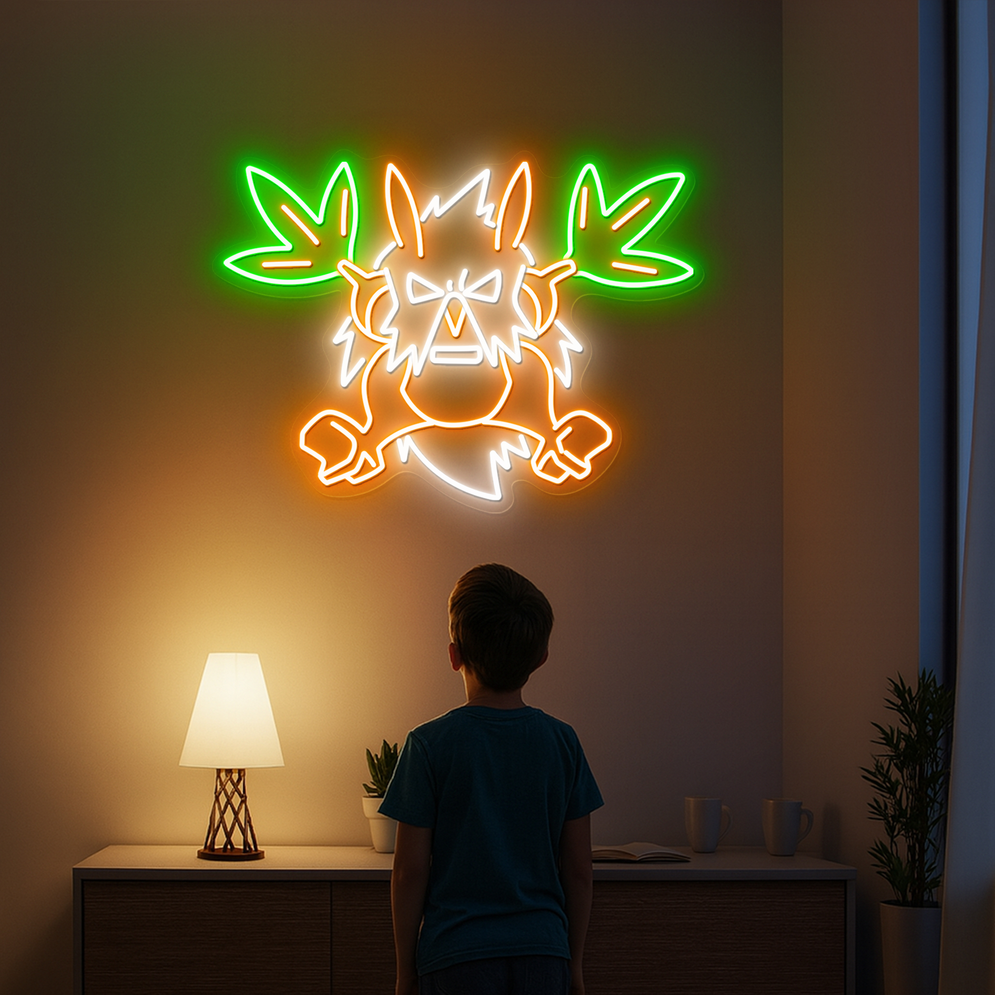Pokemon Shiftry Neon Signs