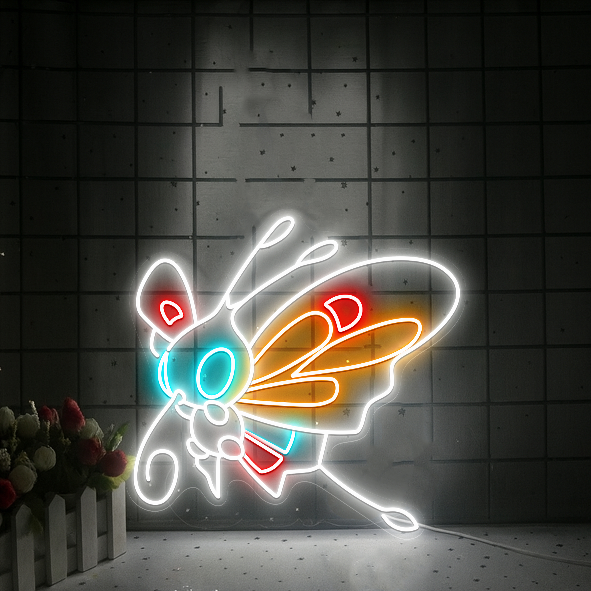 Beautifly Pokemon Neon Sign