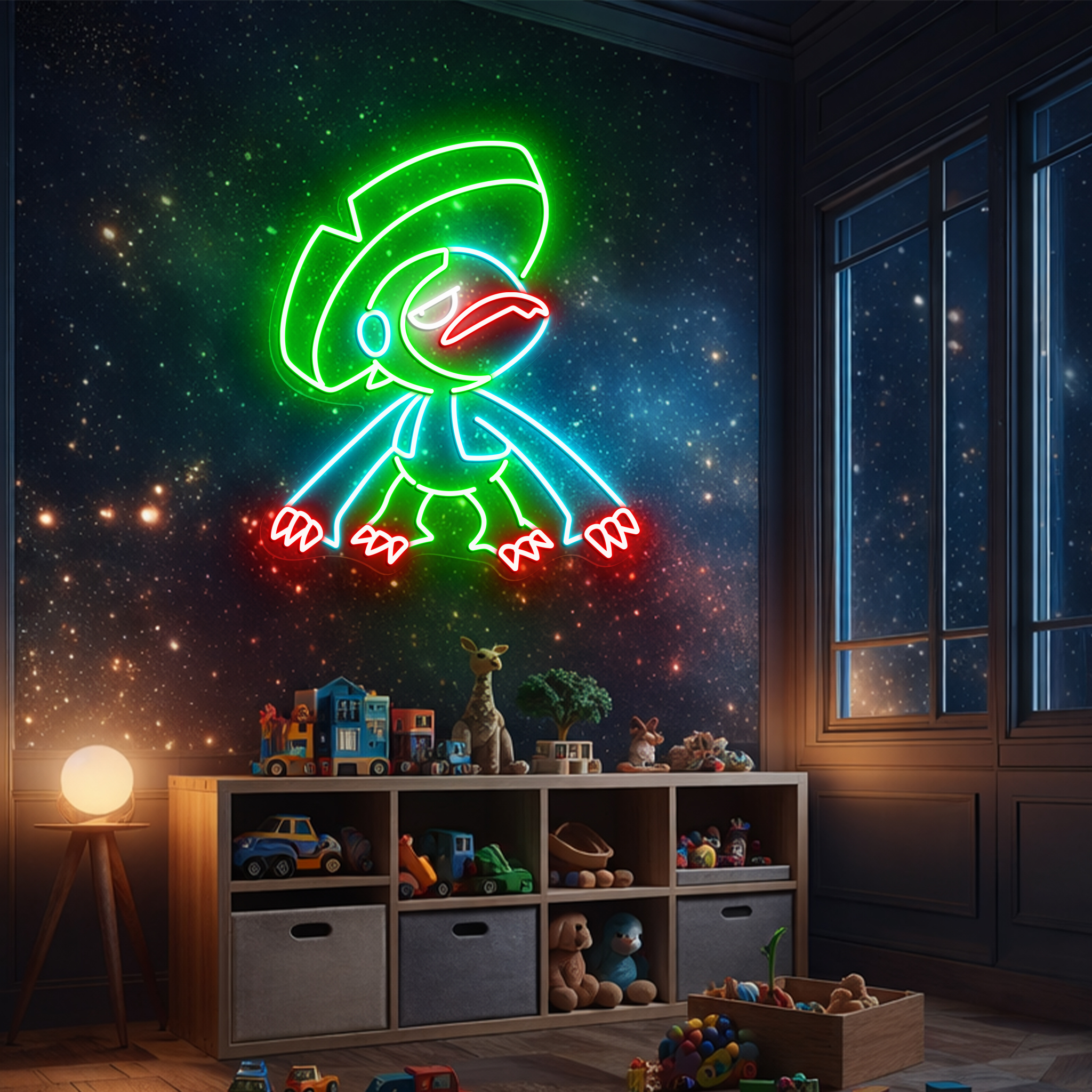 Lombre Pokemon Neon Sign