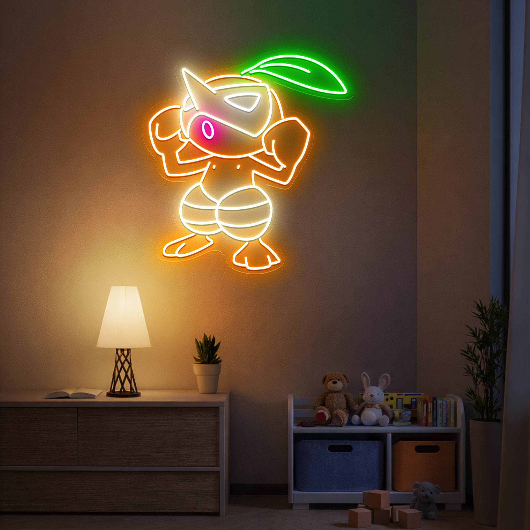 Nuzleaf Pokemon Neon Sign