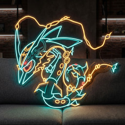 Custom Logo - Mega Rayquaza Neon Sign