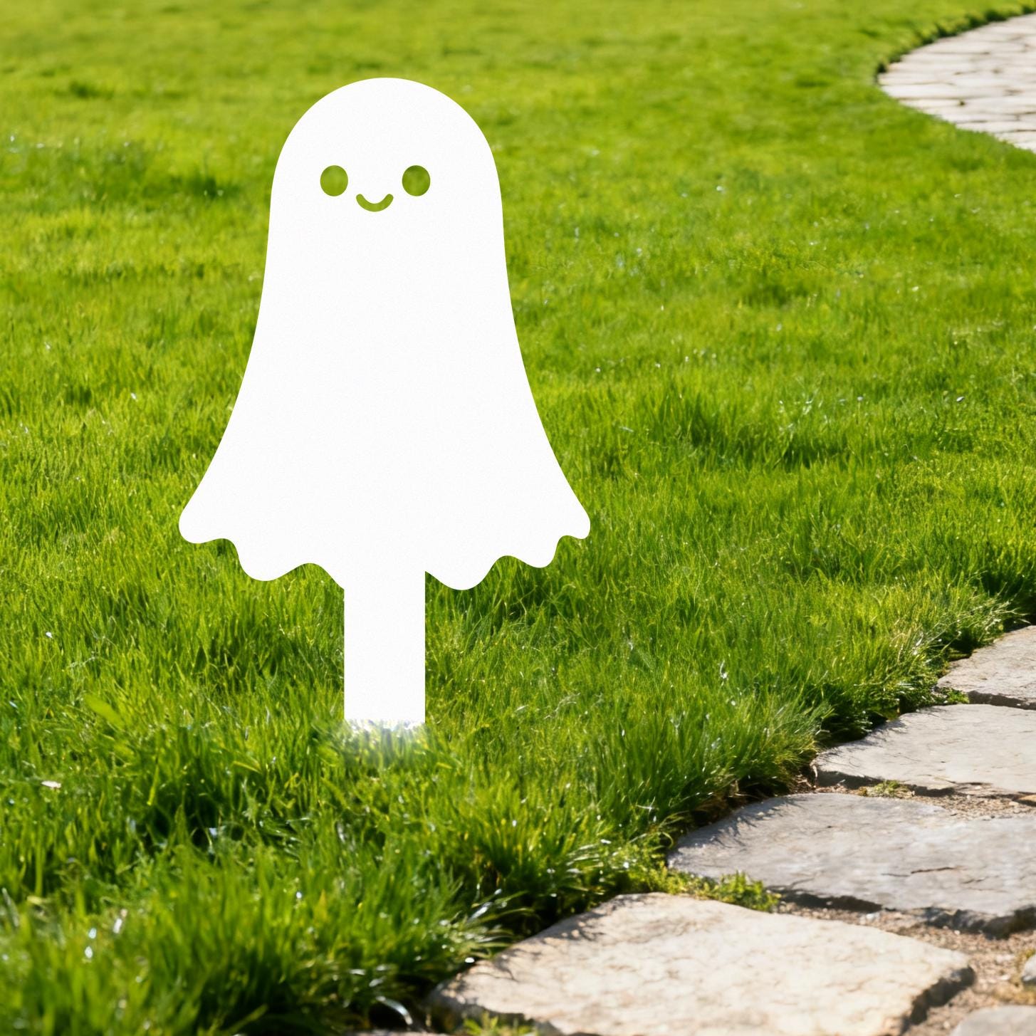 Metal Halloween Garden Stake,Pumpkin Ghost Cat Sign,Halloween Yard Decor,Halloween Gift,Funny Outdoor Decor,Lawn Sign,Trick Or Treat Decor