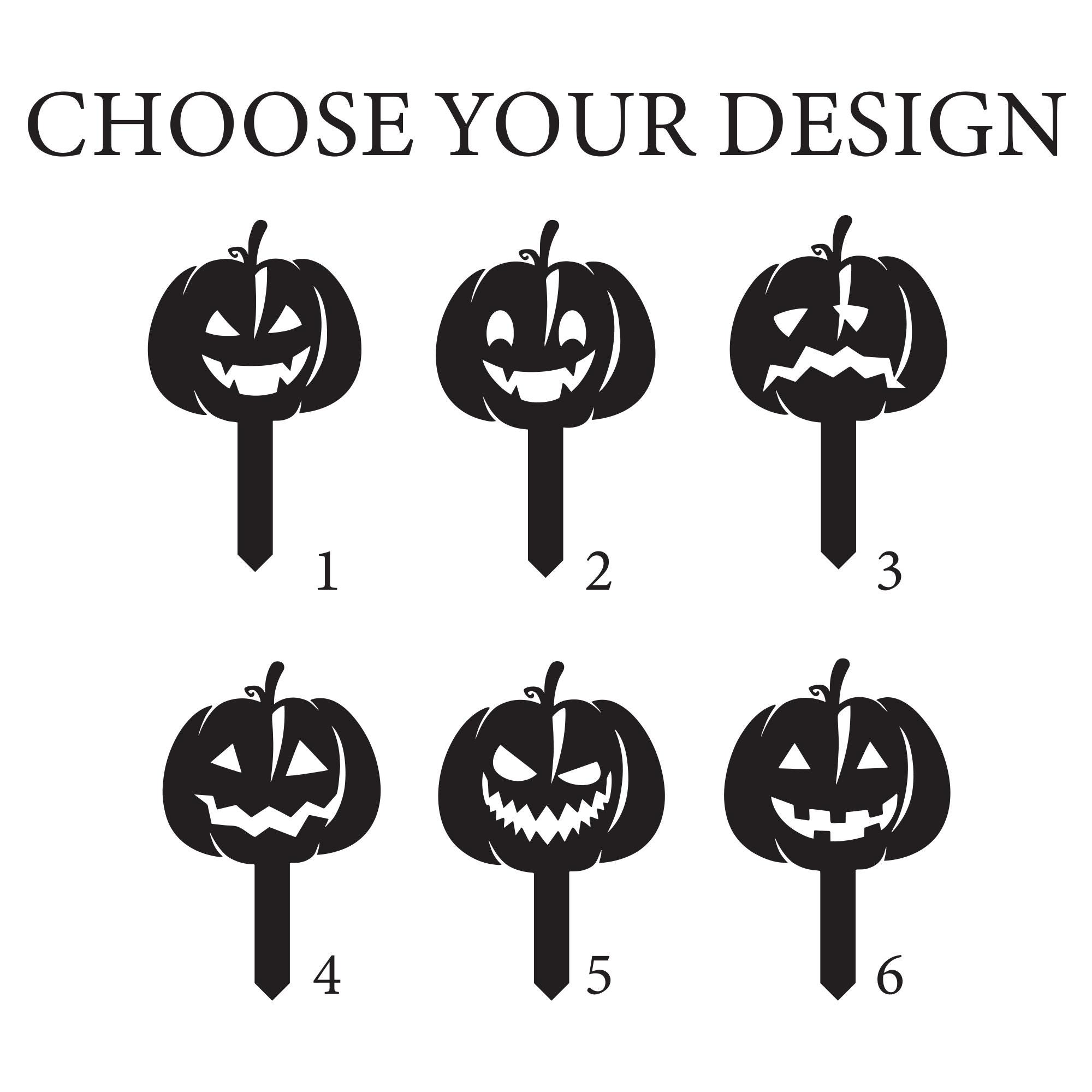 Halloween Pumpkin Metal Yard Stake, Jack O Lantern Lawn Decor, Spooky Outdoor Garden Sign, Fall Autumn Porch Decor