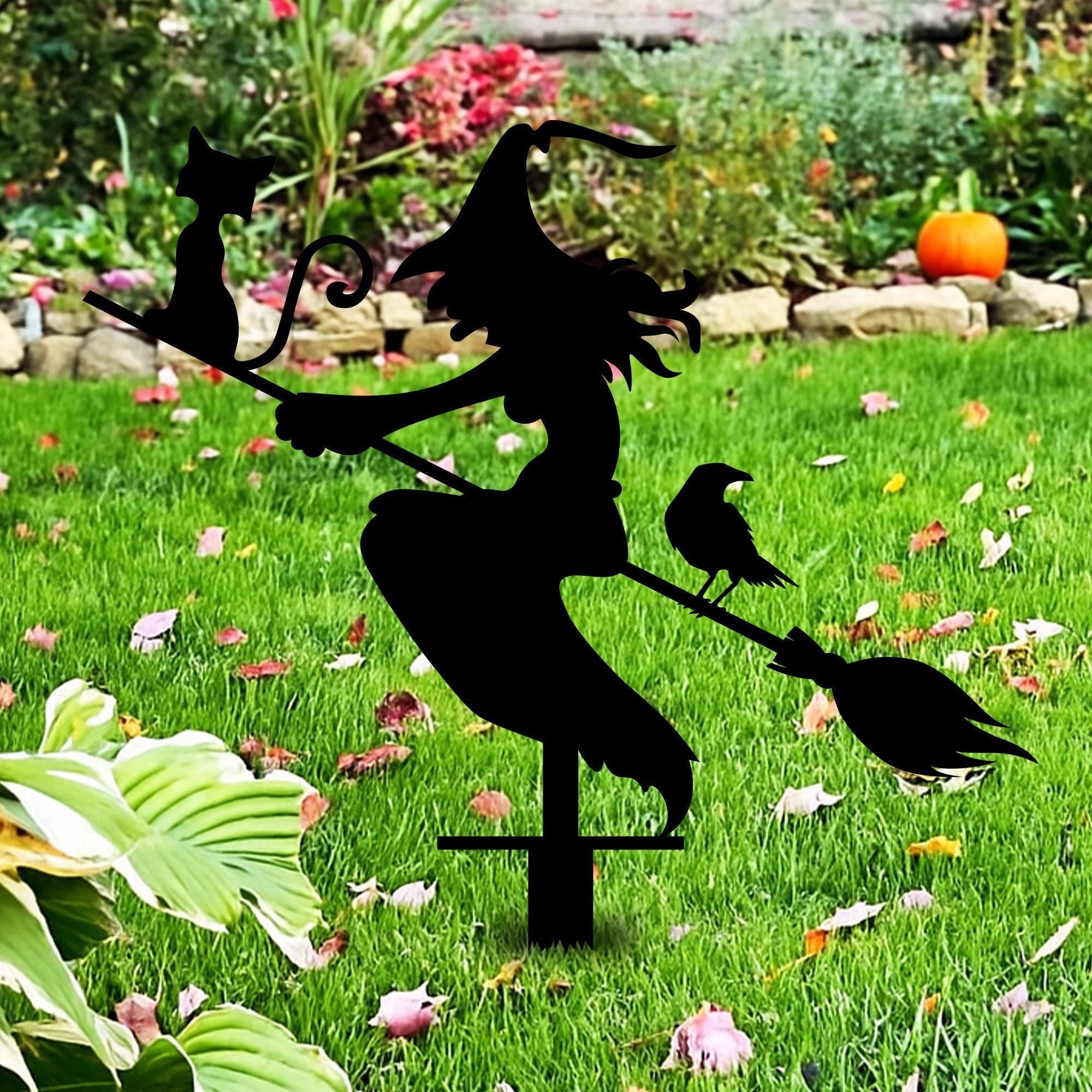Custom Halloween Metal Garden Stake, Halloween Wall Art, Every Garden Steel Sign, Halloween Gift, Spooky Garden Decor, Custom Christmas Gift